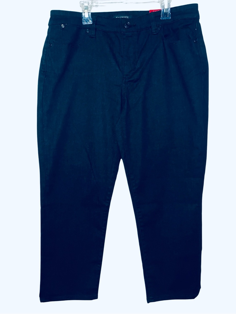 NEW Talbots’s Flawless 5 Pocket Crop Slimming Black Jeans, Size 12P
